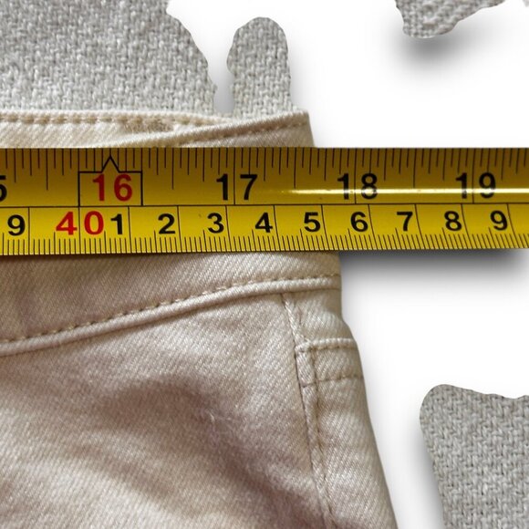 Talbots Slim Ankle Jeans Womens Size 14 Beige Cotton/Spandex EUC Classic - Picture 7 of 11